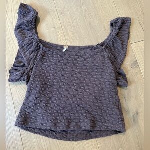 Brown Color SIZE MEDIUM Free people Blouse Top